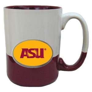 Arizona State Sun Devils NCAA Team Logo 2 Tone Grande Mug Maroon/White