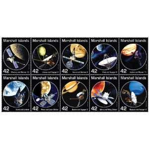 Marshall Islands Mint Stamp Exploring the Universe Se tenant Sheet of 