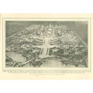   1901 Print Pan American Exposition Buffalo New York 