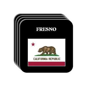  US State Flag   FRESNO, California (CA) Set of 4 Mini 