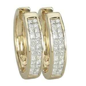   Gold Diamond Earrings Diamond quality AA (I1 I2 clarity, G I color