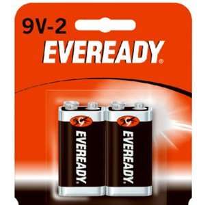 Eveready Battery #1222BP 2 EVER 2PK 9V Heavy Duty Battery 