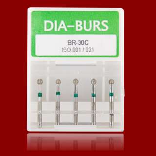 Dental DIA BURS BR 30C Diamond burs, pack of 5  