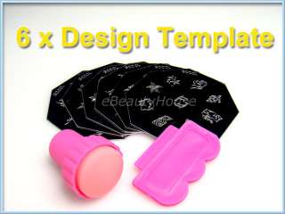 Nail Art Stamp Stamping Image Template + Gifts #63E  