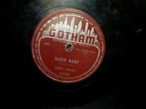 BENNY BROWN 78 RPM BLUES, GOTHAM RECORD CORP POPPA 1953  