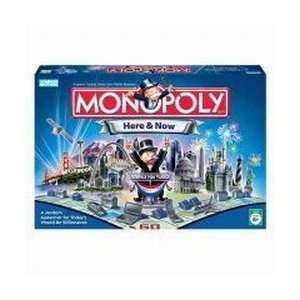  Monopoly Here And Now Family Board Game: Toys & Games
