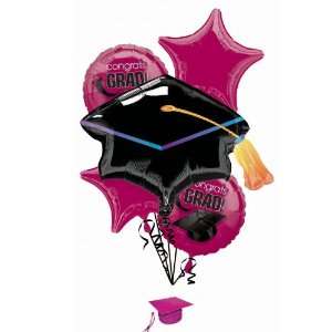   Congrats Grad Berry Graduation Foil Balloon Bouquet: Everything Else