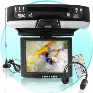  Roof Mounted 10.4 Inch TFT LCD Monitor + DVD Player  Black 