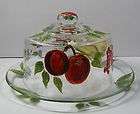 Homer Laughlin cheese Dome butter dish + Inner plate Vintage white 