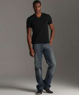 John Varvatos Star USA indigo denim Authentic Fit button fly jeans