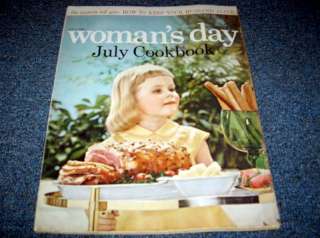 1956 JULY *WOMANS DAY* MAGAZINE *JULY COOKBOOK*V  