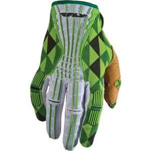  Fly Racing Kinetic Gloves Green/White 2012: Automotive
