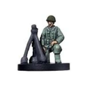   : Axis and Allies Miniatures: Mortar M2 # 24   Base Set: Toys & Games