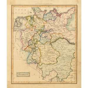  Ewing 1835 Antique Map of Germany