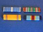 Lot of 4 assorted medal ribbon bars U.S. Military