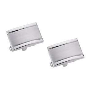  Visol Sherman Brushed Stainless Steel Cuff Links for Men 