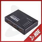 Port 1080P Video HDMI Switch Switcher Splitter for HDTV PS3 DVD with 