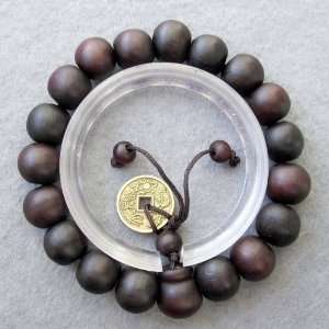  Wood Beads Tibetan Buddhist Prayer Bracelet Mala 