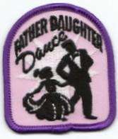 Girl FATHER DAUGHTER DANCE (Pink) Patches Crests Badges SCOUTS/GUIDES 