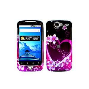  Google Nexus One Graphic Case   Pink Heart: Cell Phones 
