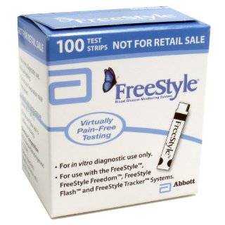  Therasense Freestyle Free Style Flash Test Strips, 100/Box 