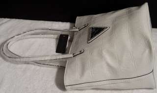 New GUESS Terrie White Tote Handbag Hobo Bag Purse  
