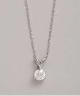 Colette Nicolai diamond and white gold solitaire 0.75tw necklace style 