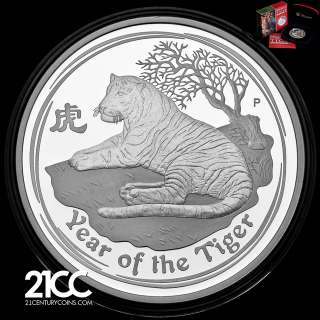 2010 Year of the Tiger $1 Silver PROOF Coin Lunar II  