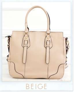 Belt Genuine Leather Large Square Bag Totes Shoulder Purses Handbags 