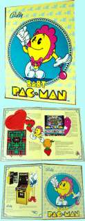BABY PACMAN 1982 Bally Arcade Game Advertising Flyer  