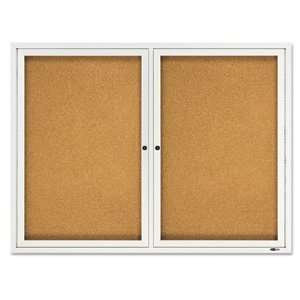   Bulletin Board, 4 x 3 Feet, Aluminum Frame (2124): Office Products