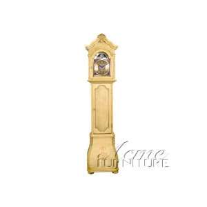  Antique White Wash Finish Grandfather Clock By Acme 