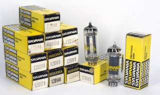 NOS (New Old Stock) SYLVANIA 12BW4 vintage electron tubes made in USA 