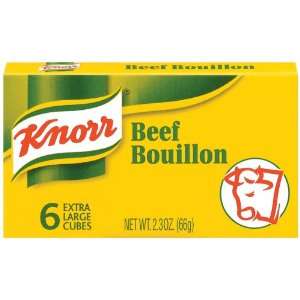 Beef Flavored Bouillon, 6 Extra Large Cubes, 2.3 oz (66 g)
