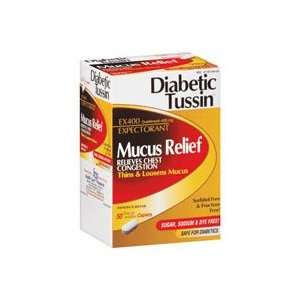 Diabetic Tussin EX 400 Expectorant Immediate Release Tablets   50 ea