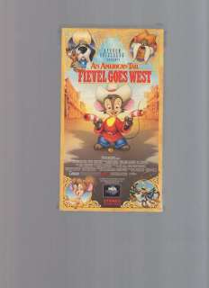 AN AMERICAN TAIL . FIEVEL GOES WEST VHS  