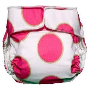  CuteyBaby Big Pink Dot Cloth Diaper size Large Everything 