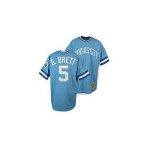   Royals George Brett Authentic #5 Throwback Jersey: Sports & Outdoors