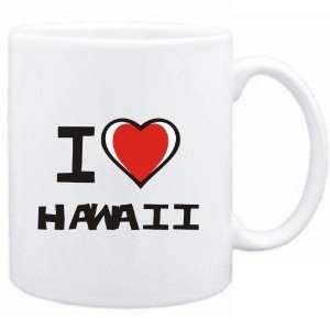 Mug White I love Hawaii  Cities 