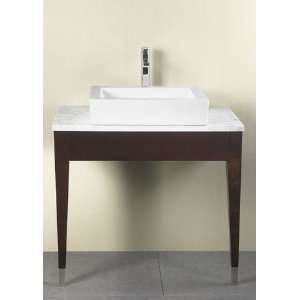 Ronbow Vanities LC3056 LILITH 36 quot Vanity Stand with Carrara Marble 