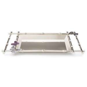  Arthur Court Designs Butterfly Bamboo Oblong Tray Kitchen 