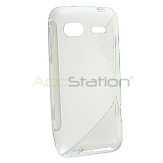White S Line Soft TPU Gel Silicone Skin Case For HTC Radar 4G T Mobile 