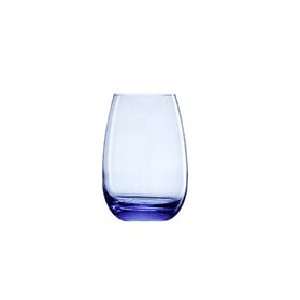   Palette 15 1/2 Ounce Blue Beverage Glass, Set of 4: Kitchen & Dining