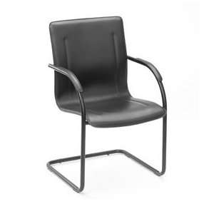  Boss Chair B9535 4/B9530 4 Black Vinyl Guest Chair Set of 