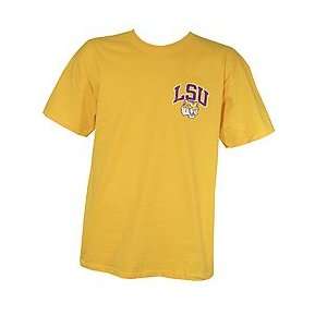  LSU Tigers Gold We Are LSU Football Facemask Two Sided T 