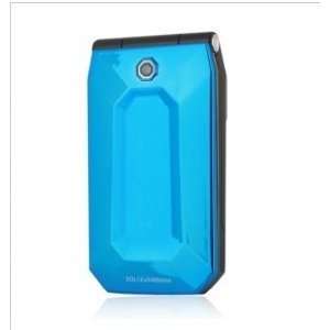   Dual Card Bluetooth FM Flip Cell Phone Blue (2GB TF Card): Electronics