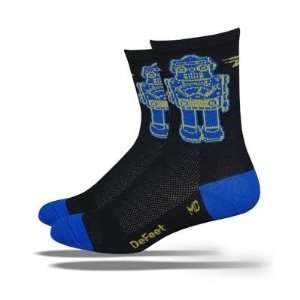 DeFeet AirEator HiTop Do the Robot Cycling/Running Socks  