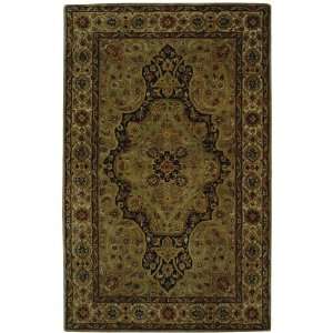 Persian Legend Collection Traditional Hand Tufted Olive Wool Rug 2.60 