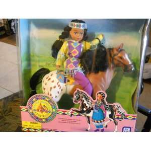   American Heartland Dancing Brook Figure with horse: Toys & Games