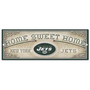  York Jets Home Sweet Home Country Décor Wood Sign: Sports & Outdoors